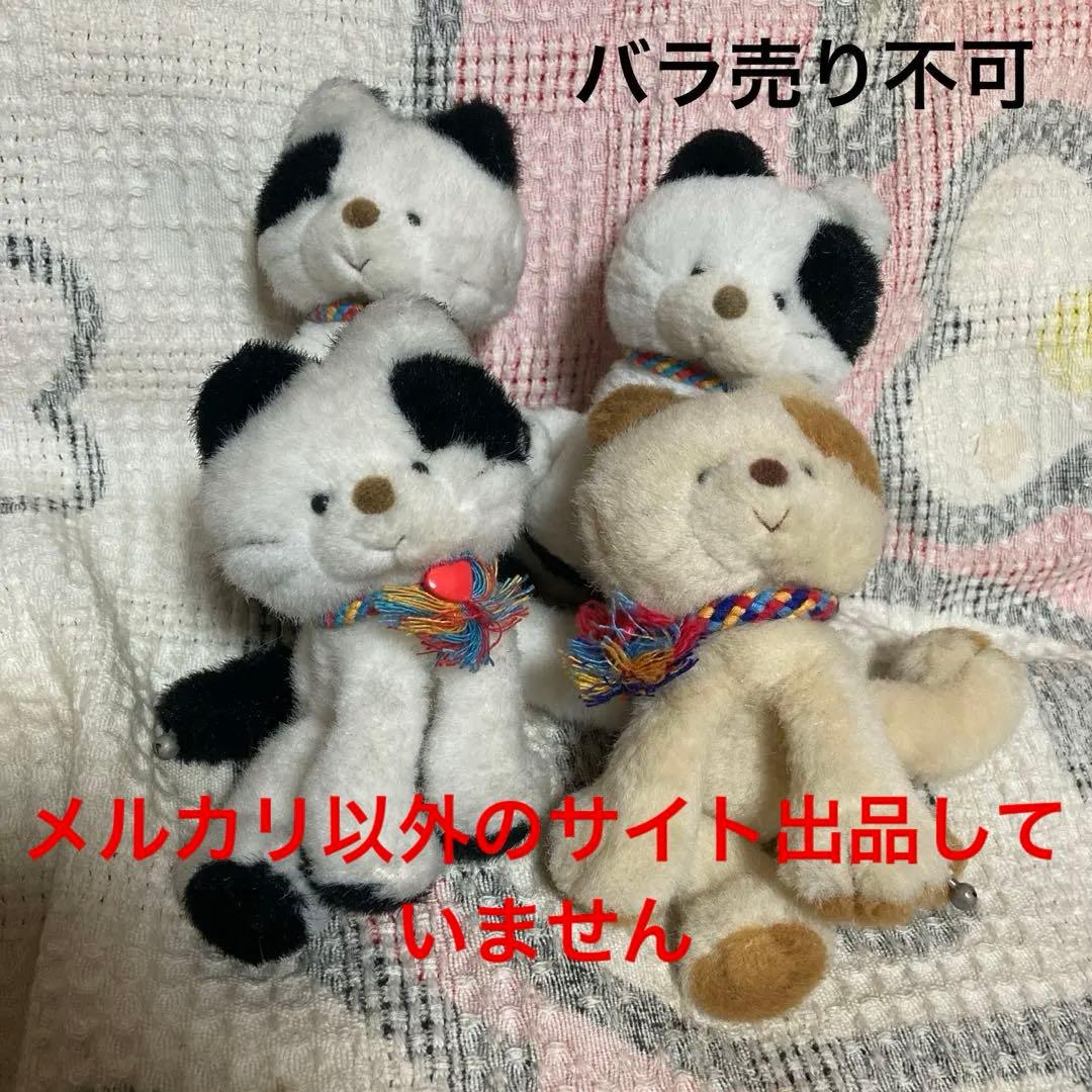 joyful mates TAKENOKO 猫　ぬいぐるみ4こ　中古　バラ売不可