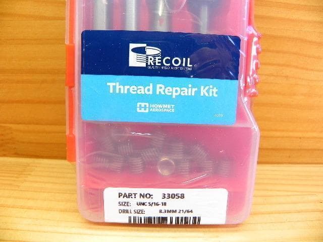 リコイル キット5/16-18 インチUNC RECOILネジ穴修正工具ハーレー