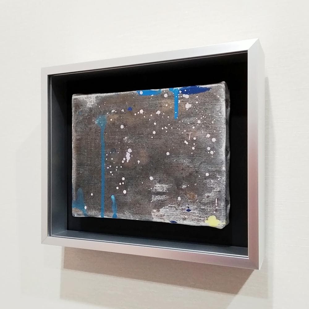 内野隆文　city　抽象画　絵画　F0号　アクリル画　現代美術　アート作品　真作