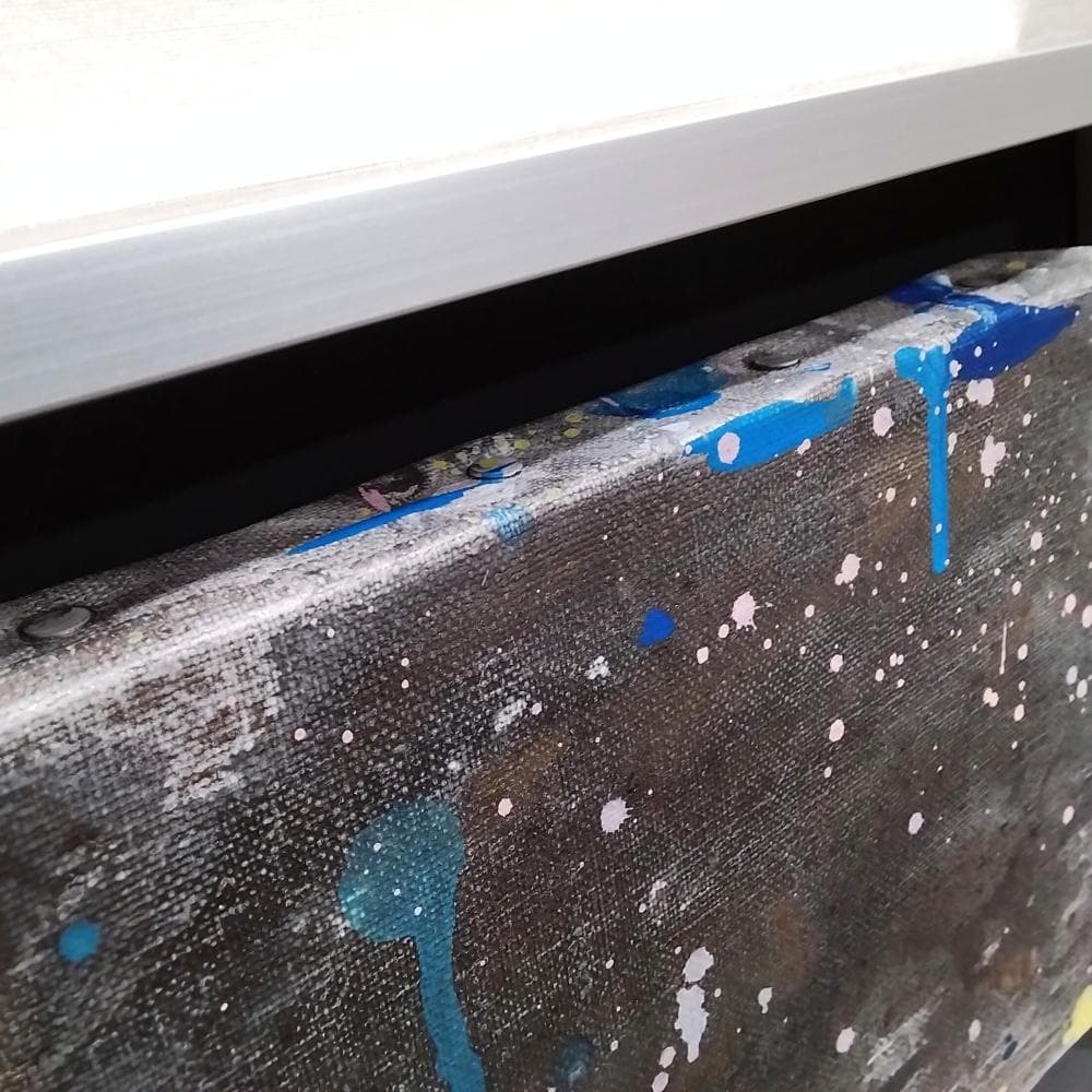 内野隆文　city　抽象画　絵画　F0号　アクリル画　現代美術　アート作品　真作