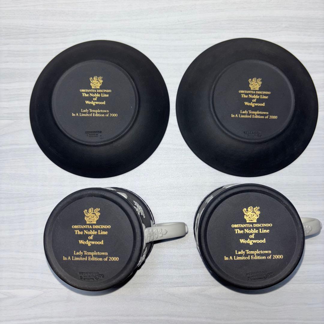 ウェッジウッド　レディーテンプルタウン　カップ　ソーサー　シリアル　限定