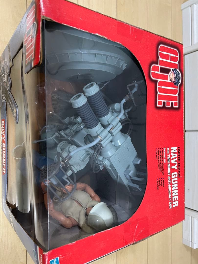 G.I.ジョー ネイビーガンナー 12インチ フィギュア 対空砲付き 限定版