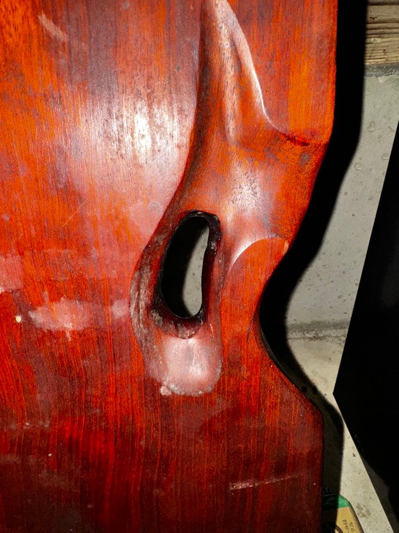 【ブビンガ】　一枚板　ブビンガローテーブル