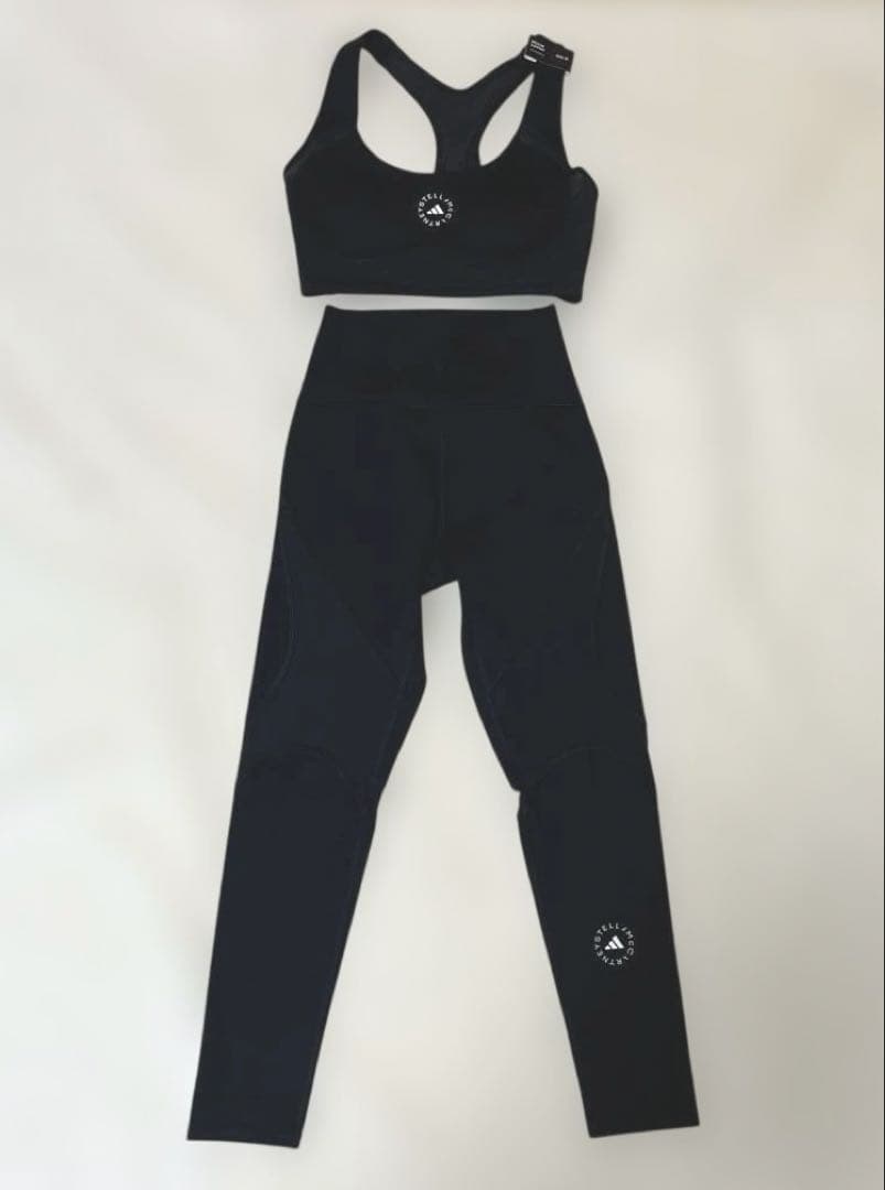 adidas stella mccartney xs ヨガウェアセット　黒