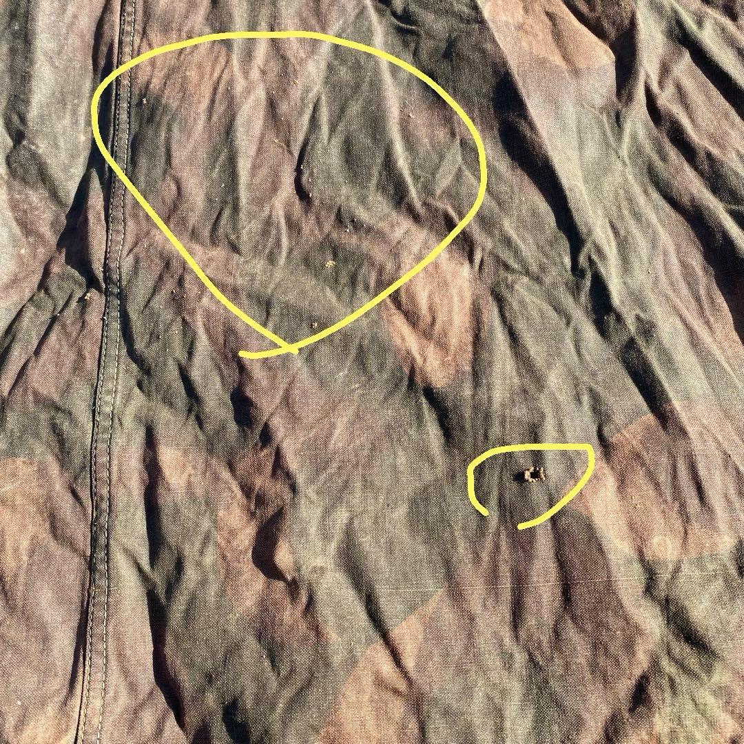 ハンガリー軍幕①　ポンチョ　２枚　ポール・ペグセット　 ワンポールテント