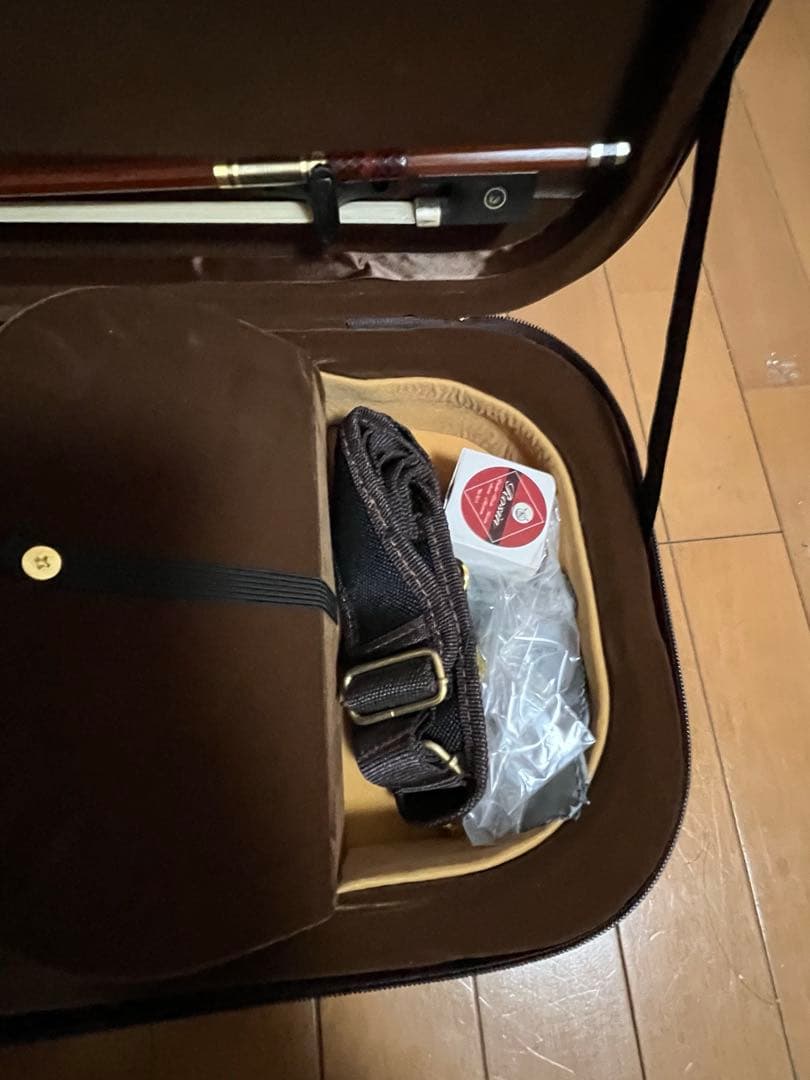 さ*ん様 バイオリン 本体 ブラウンケース付き