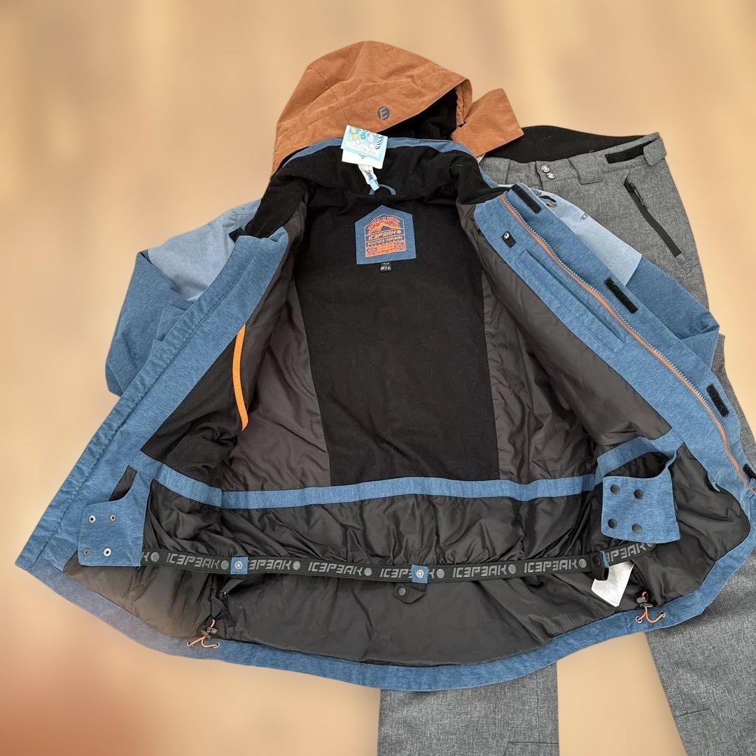 ICEPARK スキーウェアセット 青/明るいブラウン/グレー