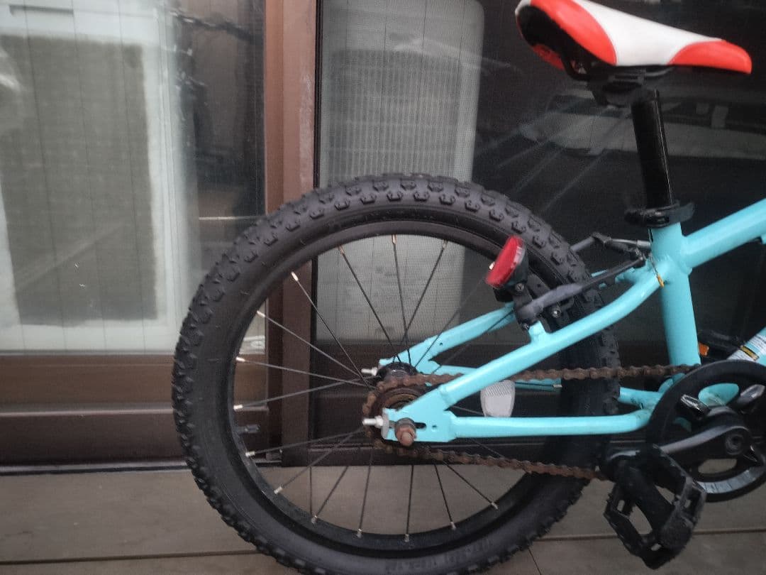 ヨツバサイクル　18インチ　ラムネブルー(送料込 ※北海道、沖縄は追加料金)