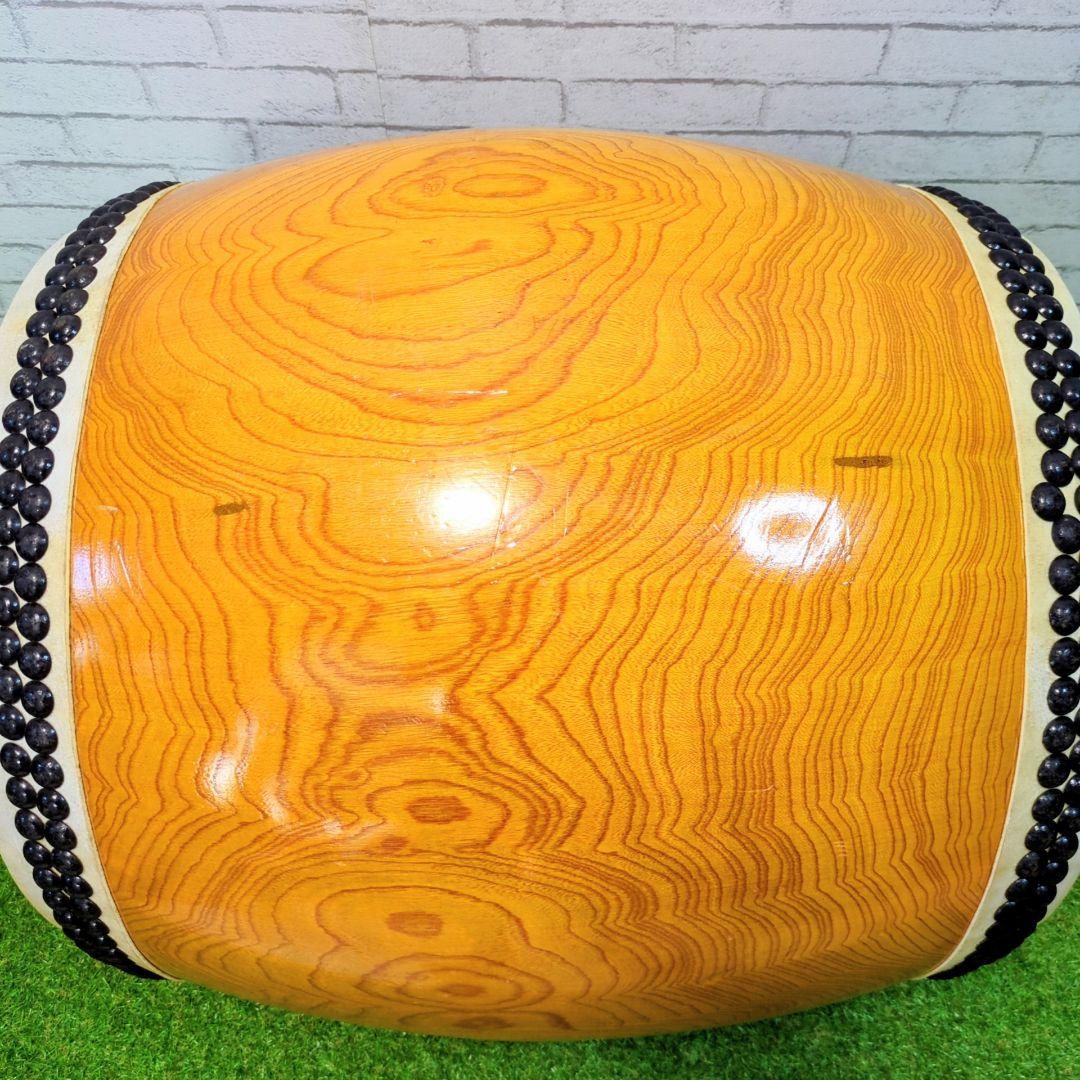 【良品】 和太鼓　長胴太鼓　1尺6寸　高級太鼓