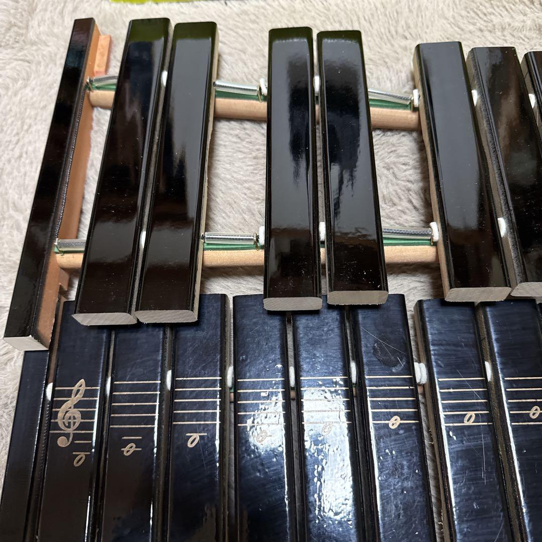 YAMAHA 卓上木琴 No.185 ヤマハ マレット付き 打楽器　30音