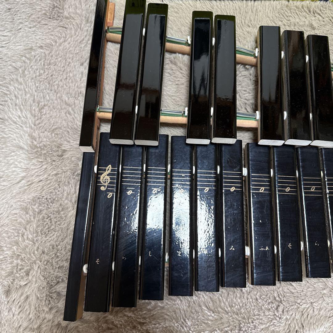 YAMAHA 卓上木琴 No.185 ヤマハ マレット付き 打楽器　30音