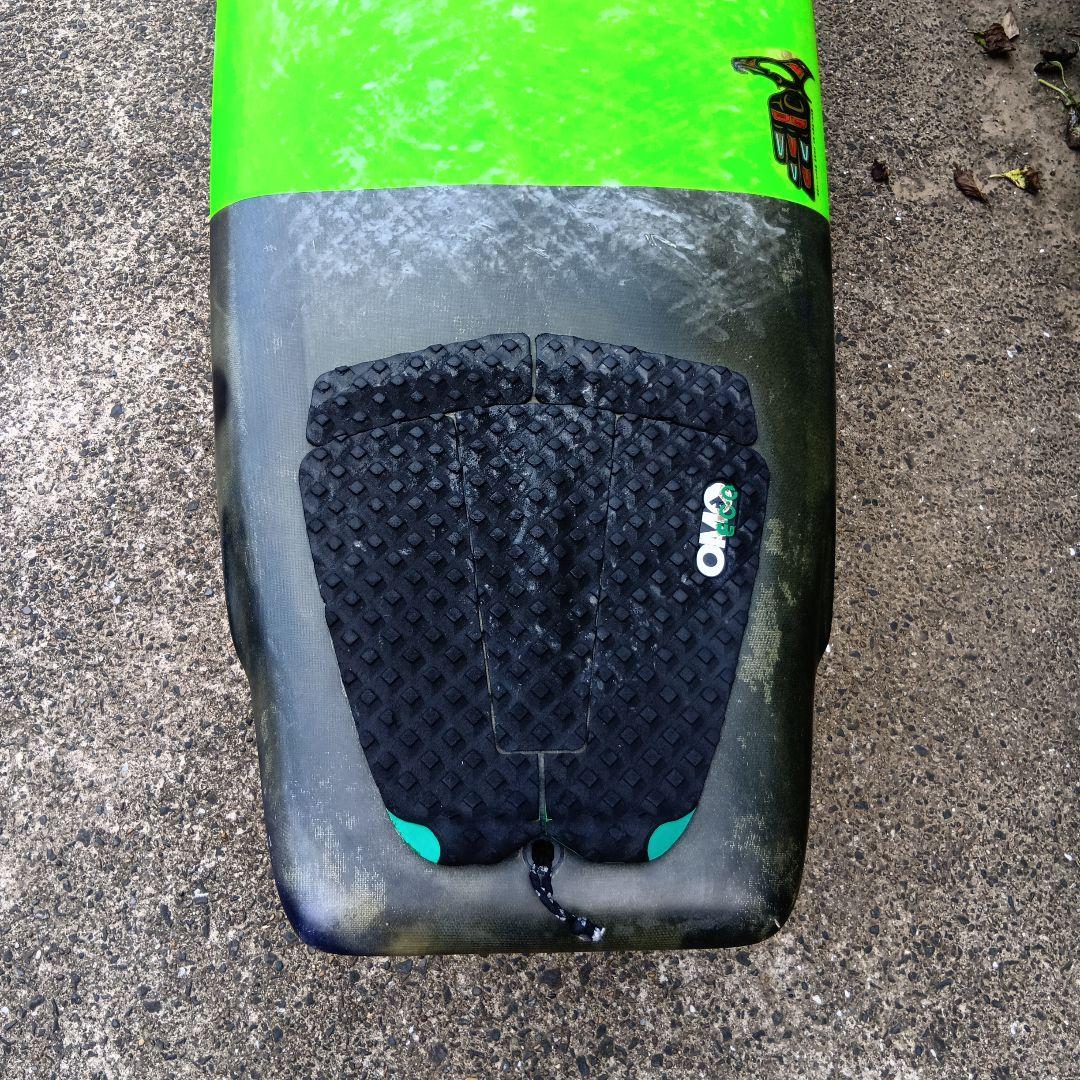 【千葉発】ＶＯＮ ＳＯＬ ファンボード グリーン/グレー 5フィン