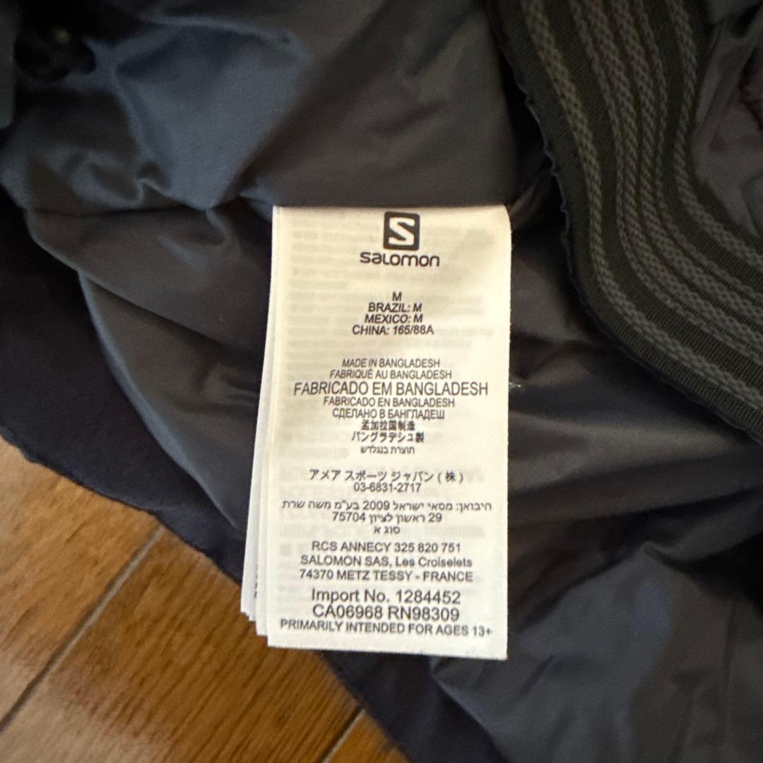 【一度だけ着用】Salomon スキーウェア ホワイト/ネイビー