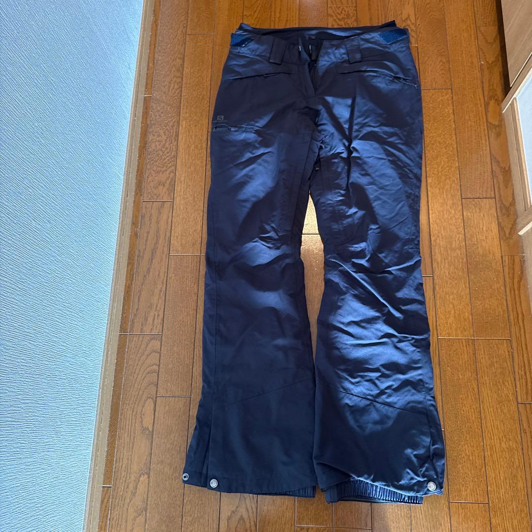 【一度だけ着用】Salomon スキーウェア ホワイト/ネイビー