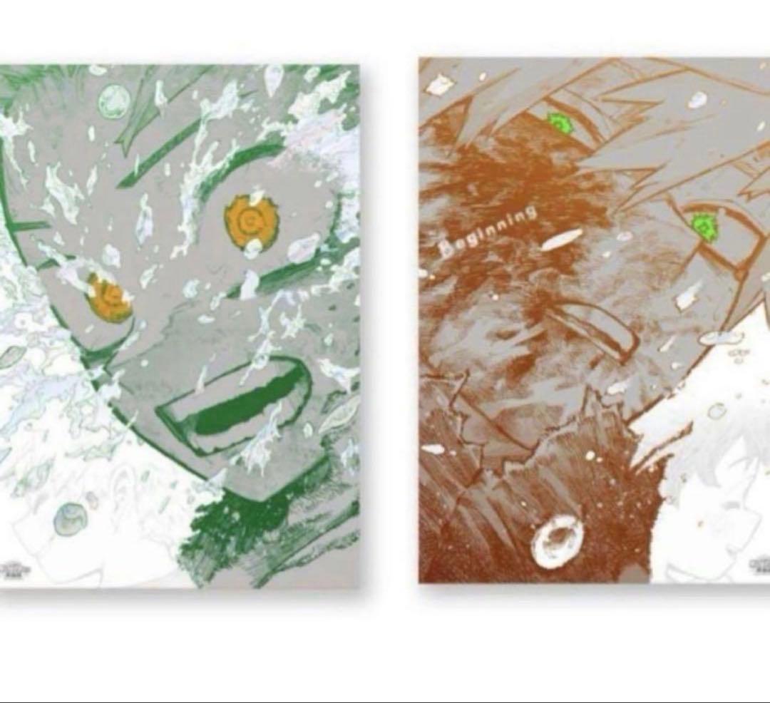 【最安値】ヒロアカ 原画展 A2 アートポスター 2枚セット