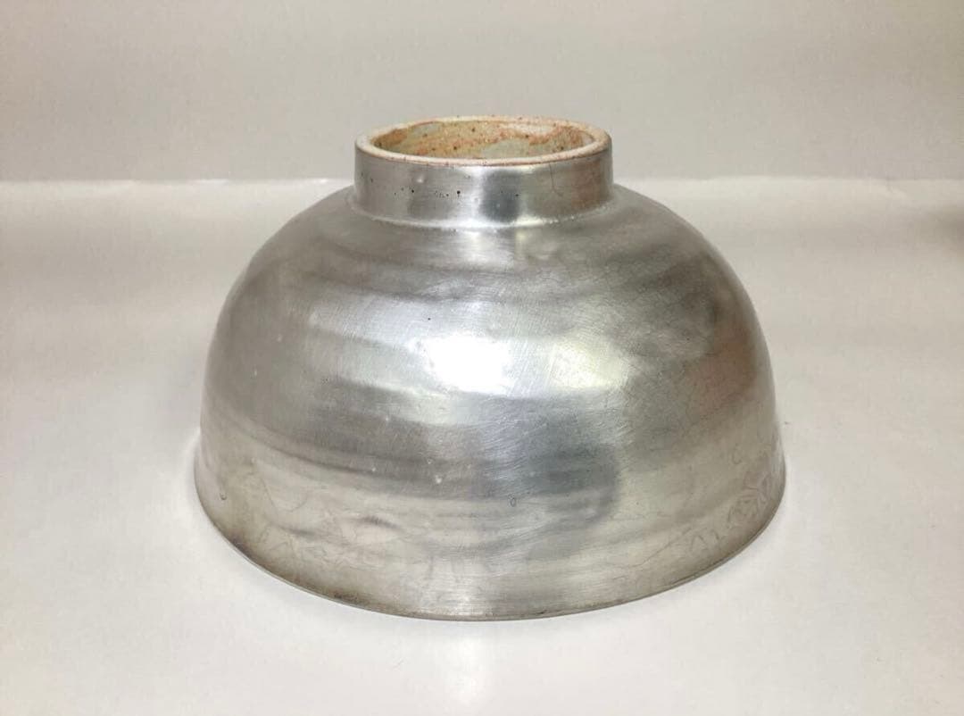 茶道具 古物品 菓子器 外銀 佐藤武 木箱入