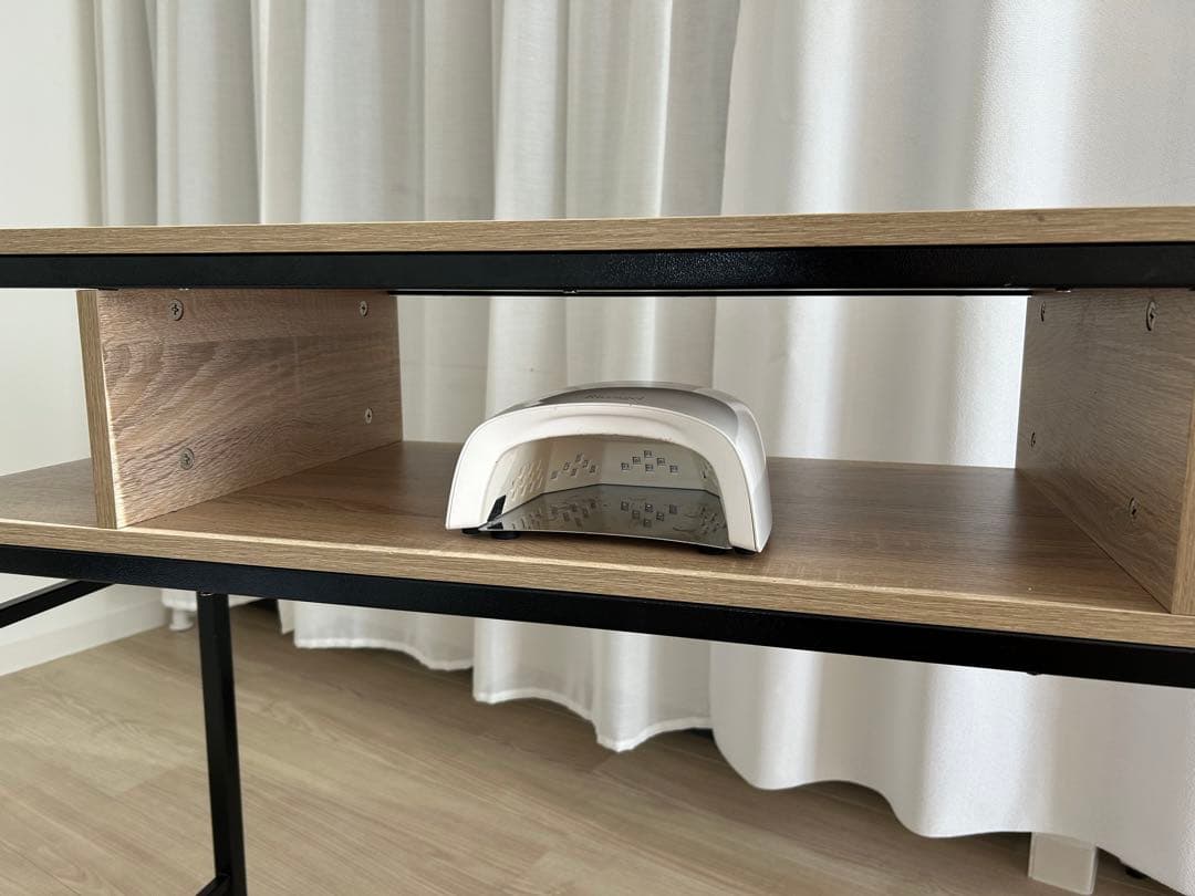 ネイルデスク　FV5722 ネイルテーブルバーリー　ライトブラウン