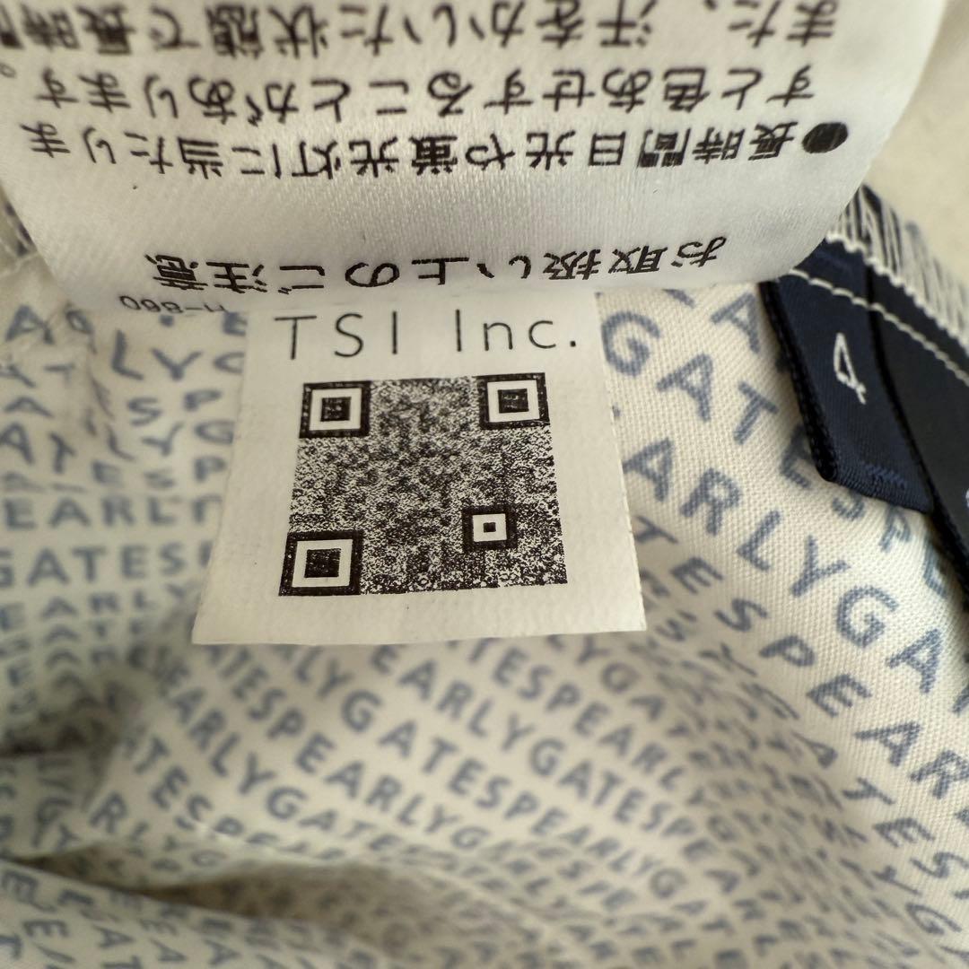 現行モデル　パーリーゲイツ　ハーフパンツ　短パン　白　ホワイト　4 M〜L相当