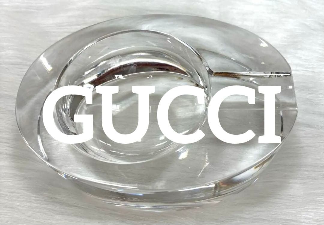アクセサリー入れに❤️ GCCCI グッチ クリスタル製楕円形アッシュトレイ