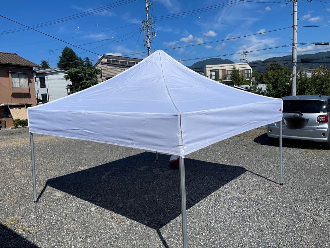 【新品・未使用】軽量オールアルミ ワンタッチテント3m×3m 業務用フリマケート
