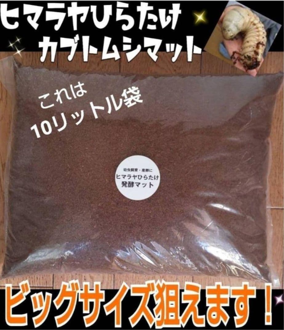 たっぷり100リットル　カブトムシ幼虫が大きくなる！発酵マット　雑虫がわかない