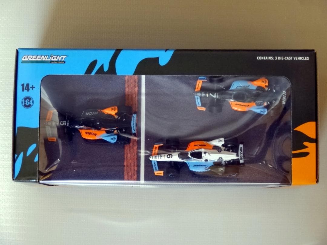 ミニカー ARROW MCLAREN '2022 INDY500 3-CAR SET