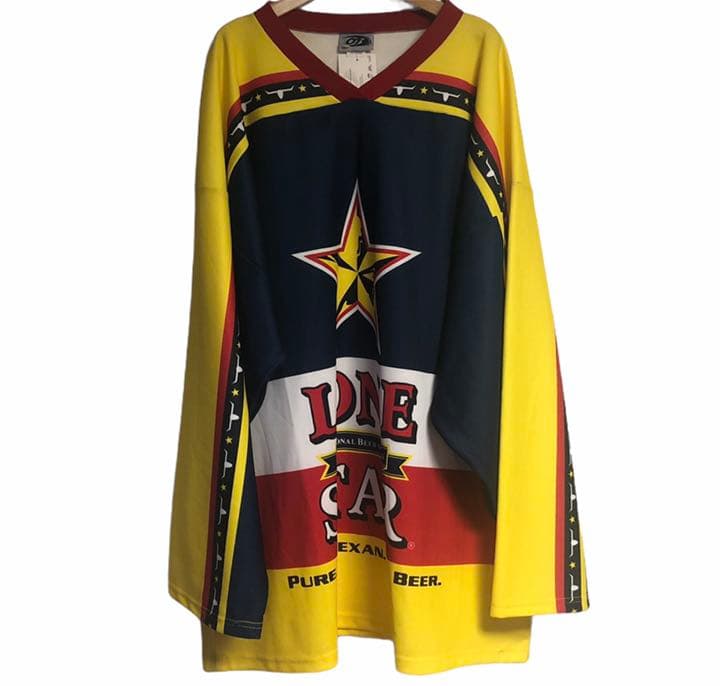 激レア　NHL ホッケーシャツ　デッドストック  LongStar ゲームシャツ