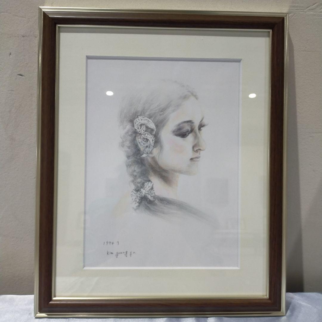 1994年 鉛筆画 女性の横顔