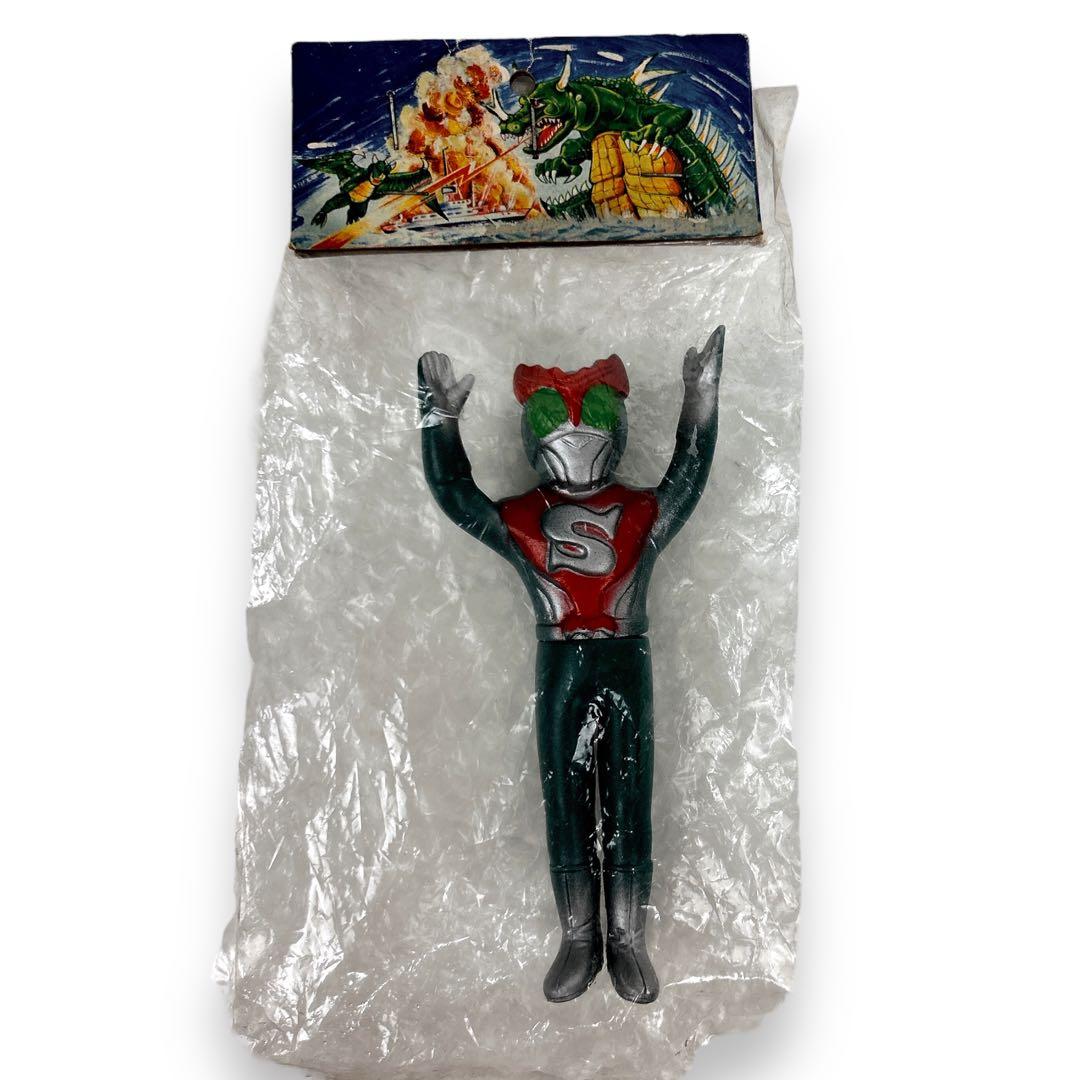 パチ 無版権 仮面ライダーストロンガー風 ソフビ