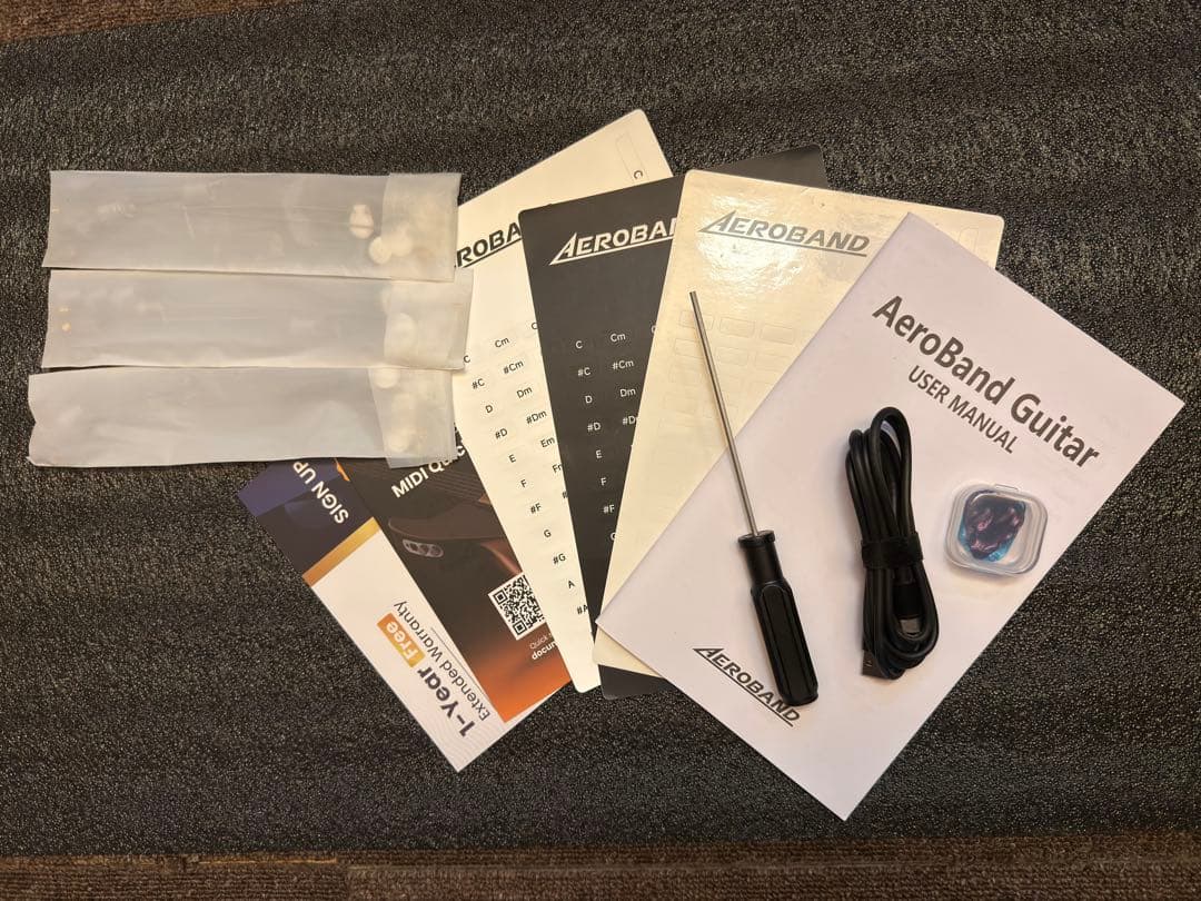 AeroBandGuiter エアロバンドギター 美品 新品弦3セット付