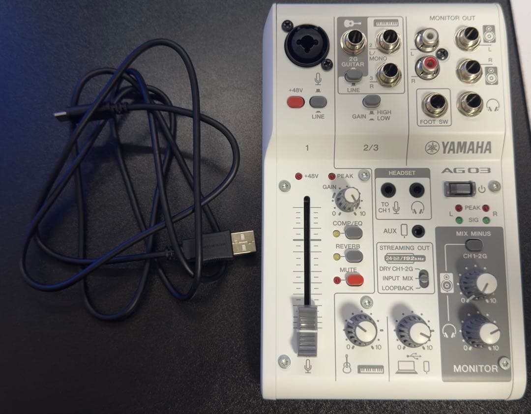 DJ機材 YAMAHA AG03mk2