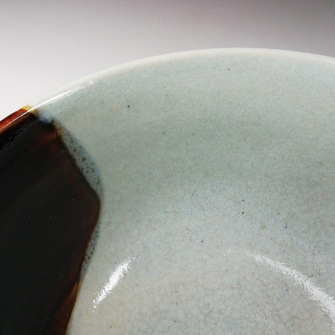 Ｔ２０９　茶碗　『掛分　八つ橋文』『橋本永豊造』　共箱　抹茶碗　茶道具