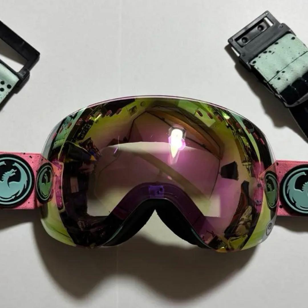 DRAGON ゴーグル ミラーレンズ 美品 付属品完備