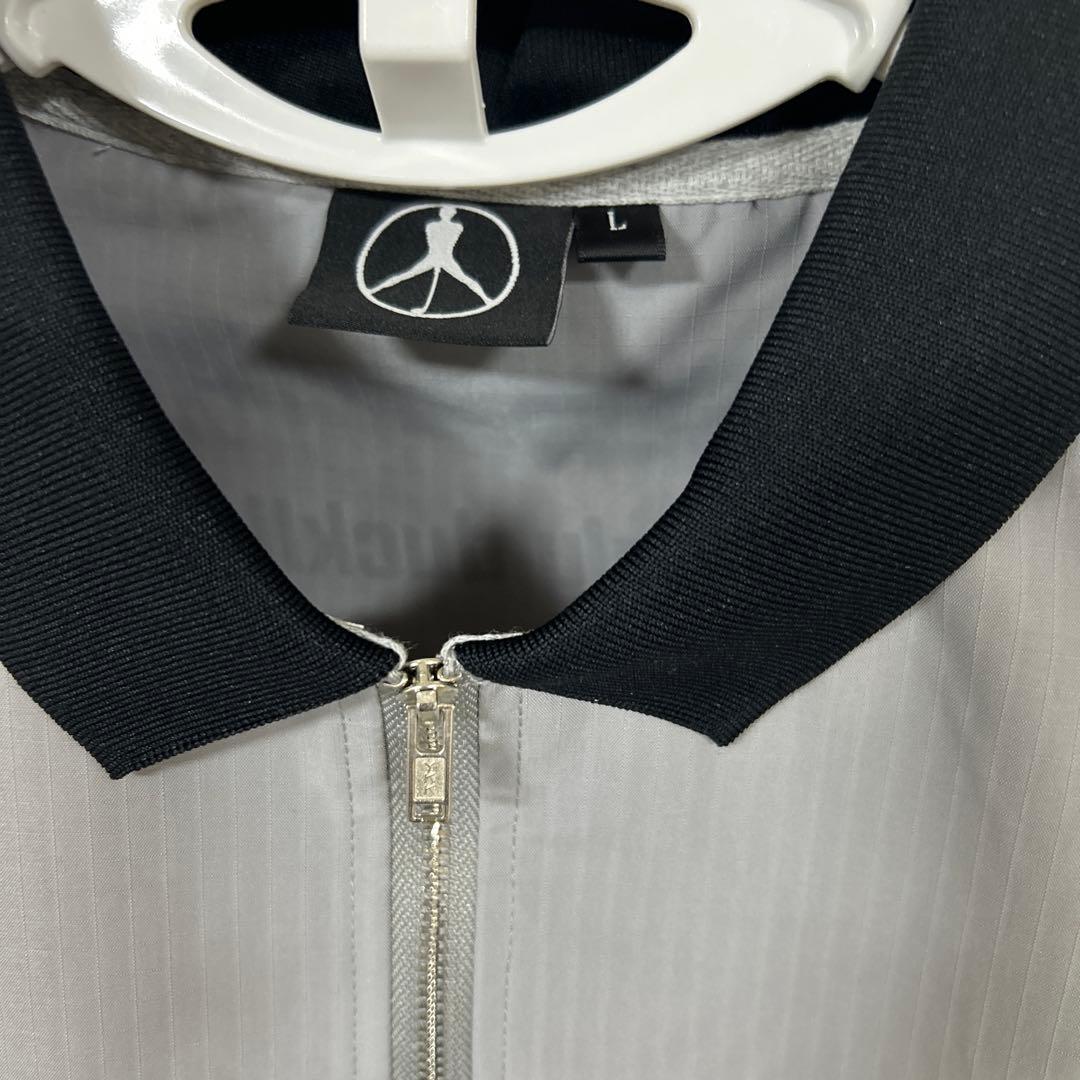 ゴルフィッカーズ×BEAMS GOLF グレー ジップアップシャツ L