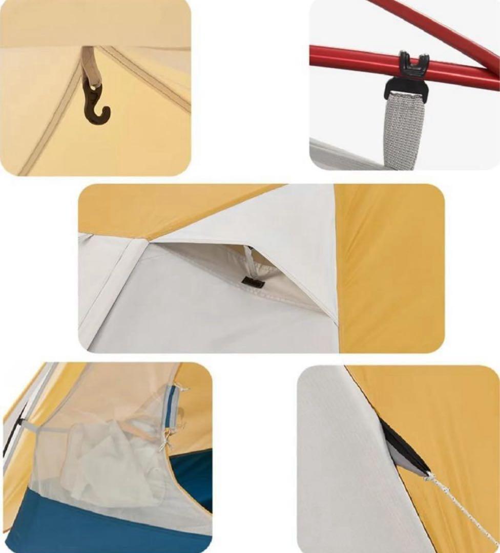 新品・未使用】Naturehike Cloud  Pro2人用イエロー