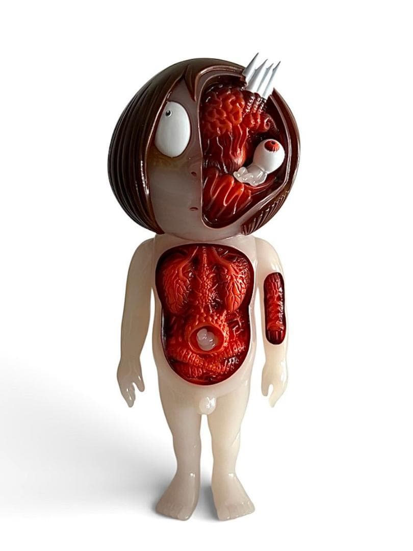 ロクでナシ玩具 鬼太郎大百科 鬼太郎解剖図 ソフビ サーマルカラー ワンフェス