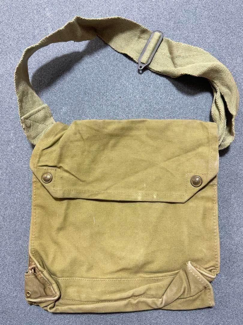 イギリス軍 実物 MkⅦ ガスマスクバッグ J&A.H.