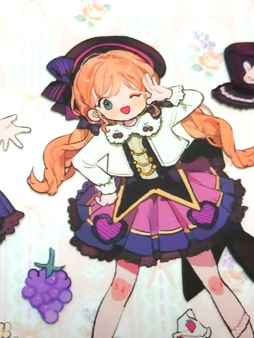 完売御礼✩再販✩J472＃彩色衣橱(PET)普通小狗切り売り海外人物マステ女の子