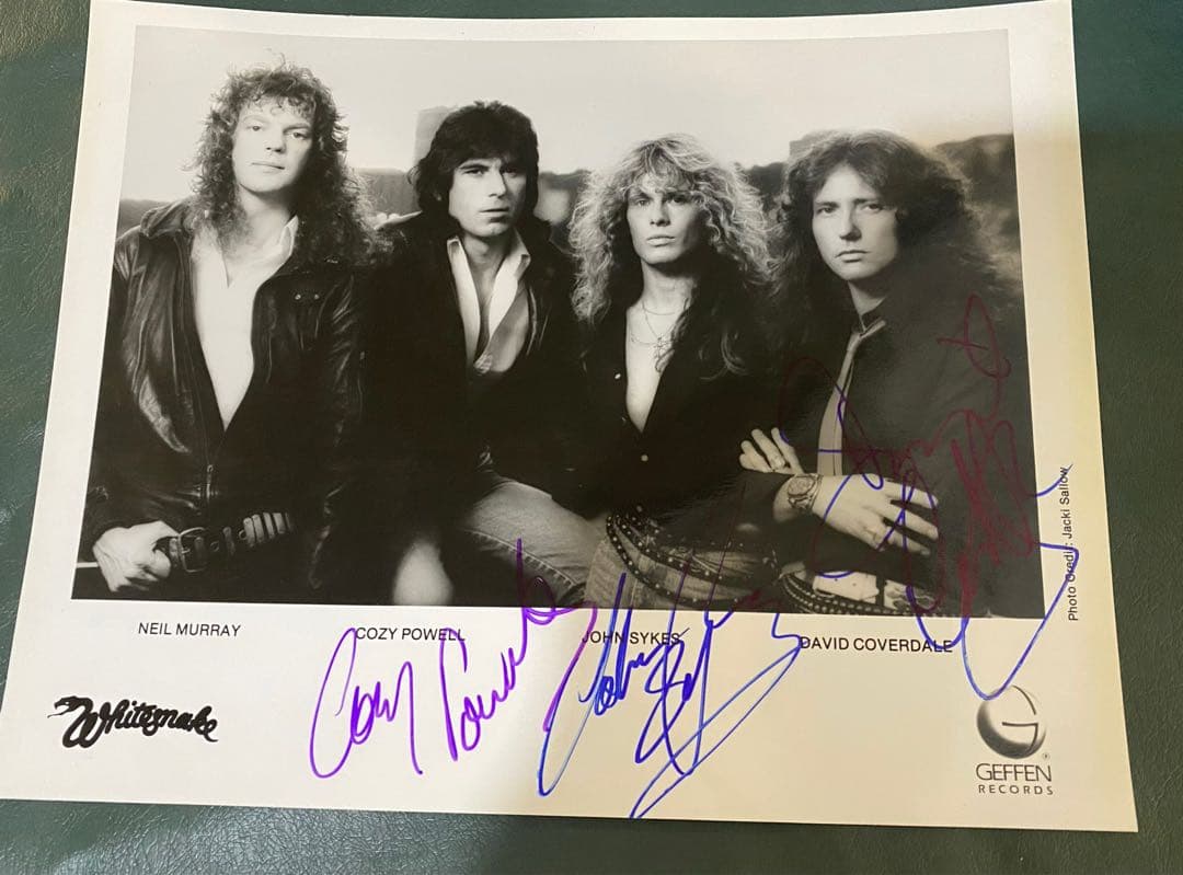 Whitesnake 直筆サイン入り写真 ホワイトスネイク