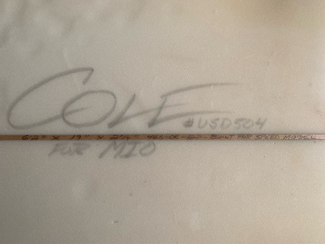 中古ショートボード　COLE 6’2”