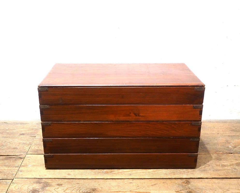 1357 5個セット　レトロな木箱　収納ケース　古家具　古道具　アンティーク