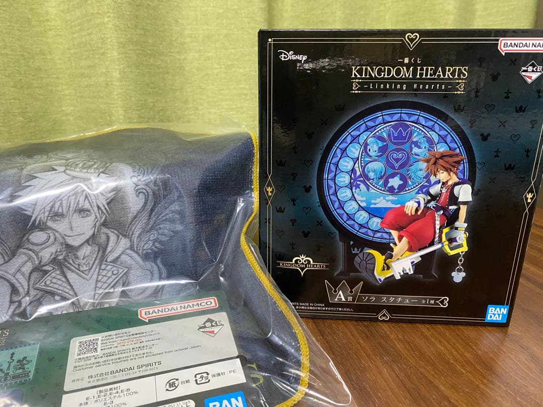 キングダムハーツ 一番くじ A賞 ソラ スタチュー フィギュア タオル