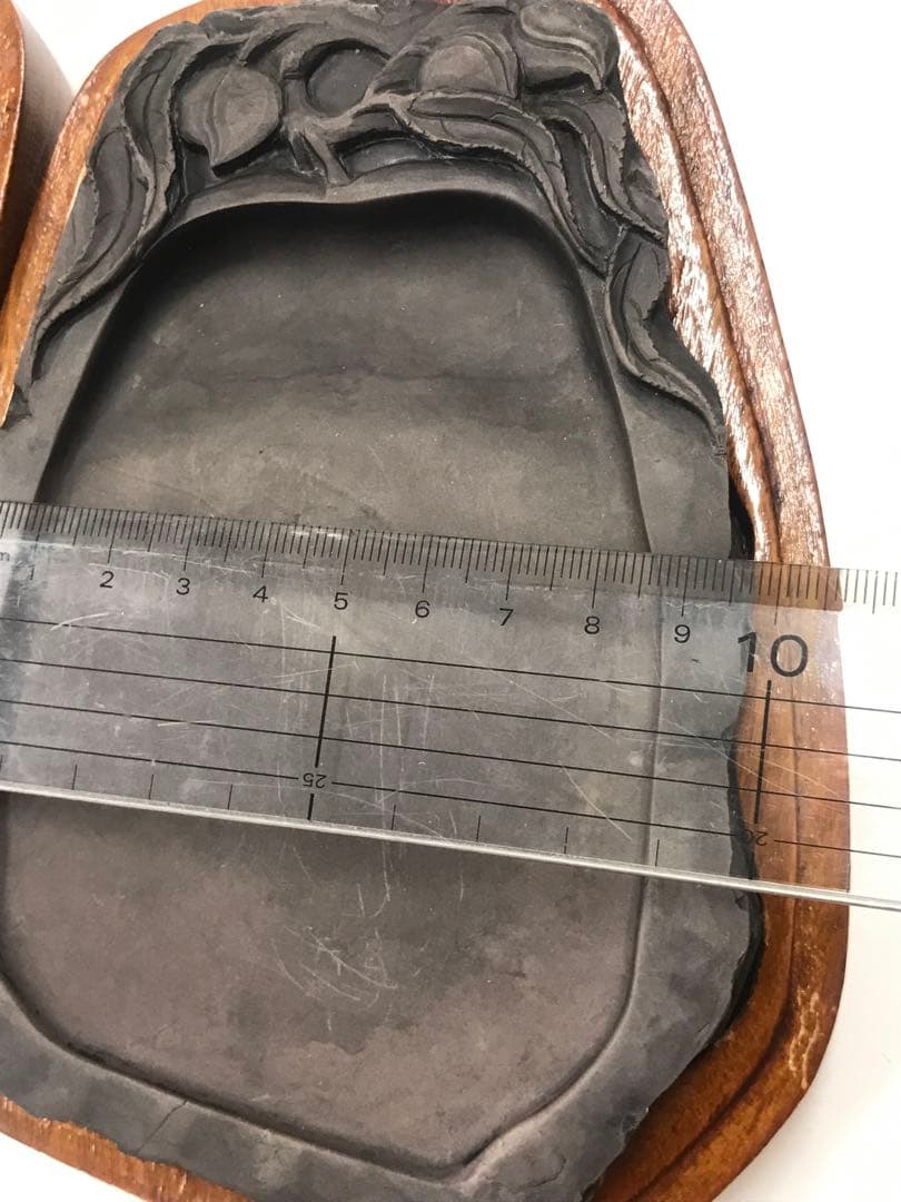 書道 硯 青墨セット 木箱入り