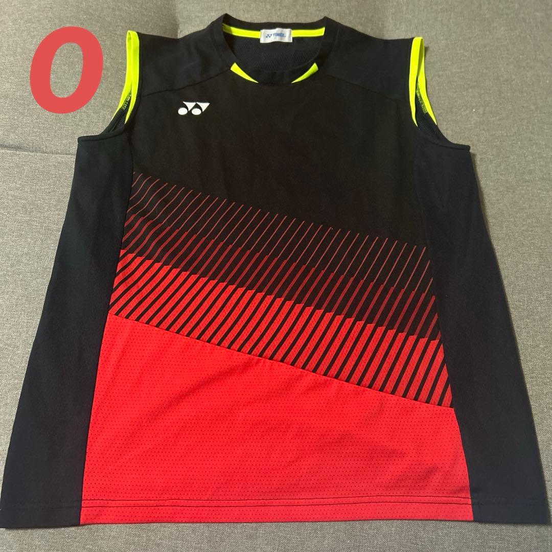 バドミントンヨネックスユニフォームノースリーブ日本代表サイズO桃田賢斗