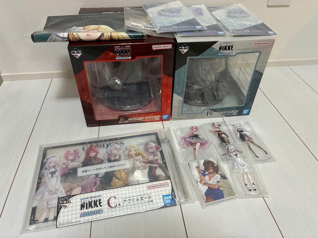 一番くじ　NIKKE レッドフード、シンデレラ、アクリルボード、その他