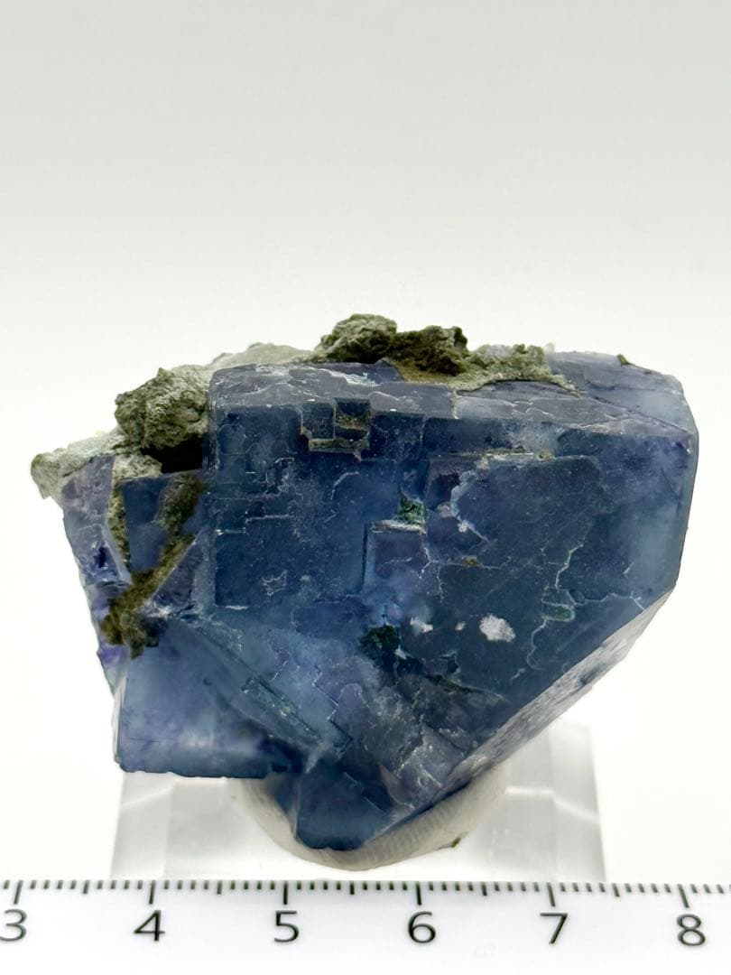 ボリューム感　ブルーフローライト　浙江省産　原石　蛍石　鉱物標本