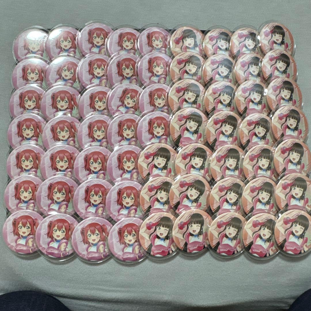 ラブライブサンシャイン　黒澤姉妹缶バッジセット 約70個　痛バ