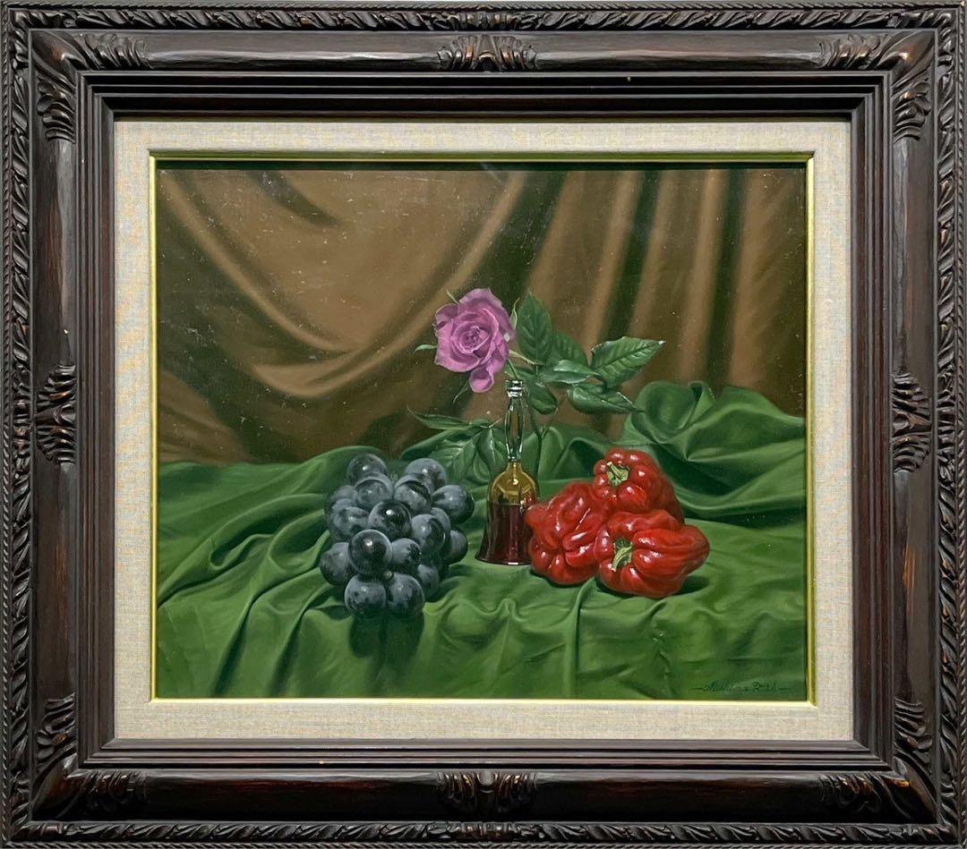 三嶋哲也「果実とバニティー」油彩画