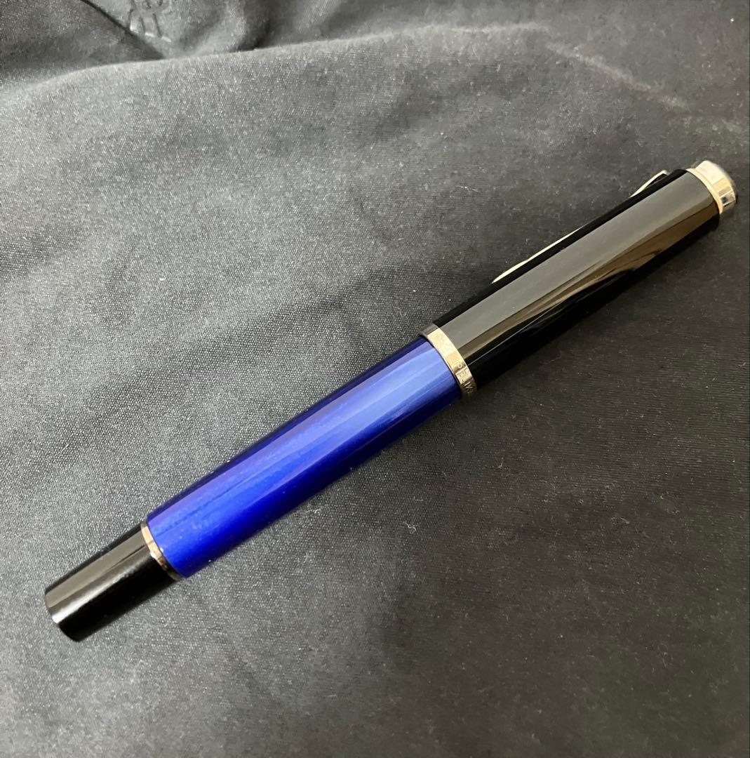 【正規品】Pelikan 万年筆 EF 極細字 マーブルブルー M205＋インク