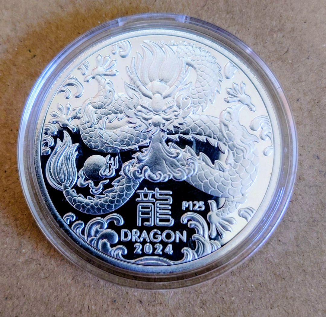 m*u様 2024年 ドラゴン 1オンス アンティーク 古銭 コレクション